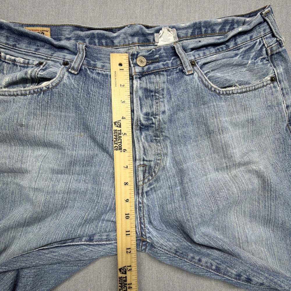 Vintage‎ Abercrombie & Fitch 1892 Boot Jeans Mens 37x28 Blue Premium Denim USA - Picture 11 of 12